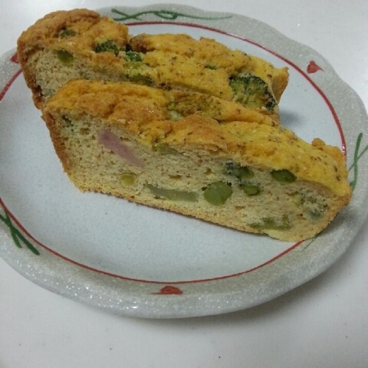 糖質制限！おからと野菜のケークサレ